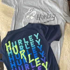 Hurley 2 pack t-shirts sizes sm & med